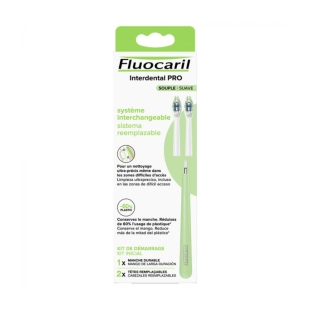 Fluocaril Interdental Pro – Starter Kit Medium Con Testine Sostituibili E Manico Riciclabile