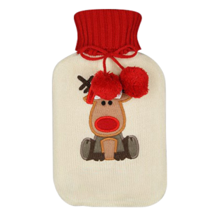 BOUILLOTTE Eau Caoutchouc avec Housse Décorée (2L)