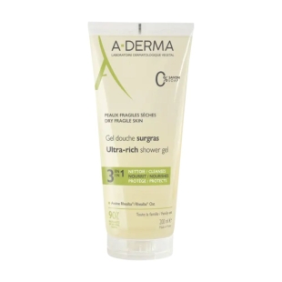 ADERMA - Gel Douche Surgras 3 en 1
