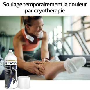ACTIPOCHE - Spray Froid Soulage Temporairement la Douleur - 400 ml