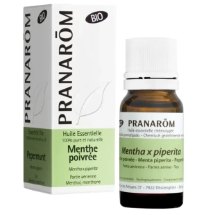 Pranarôm Huile Essentielle Menthe Poivrée Bio 10 ml - Digestion & fraîcheur
