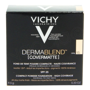 VICHY DERMABLEND POUDRE OPAL N° 15 Fond De Teint Poudre Compacte (9.5g)