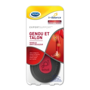 SCHOLL ExpertSupport Semelles Anti-Douleur Genou et Talon (Paire taille M (40 - 42))