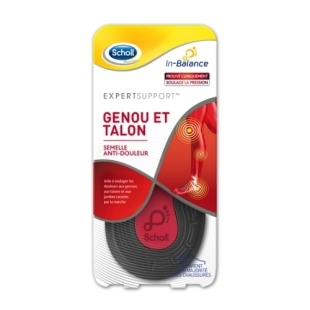 SCHOLL ExpertSupport Semelles Anti-Douleur Genou et Talon (Paire taille L (42.5 - 45))