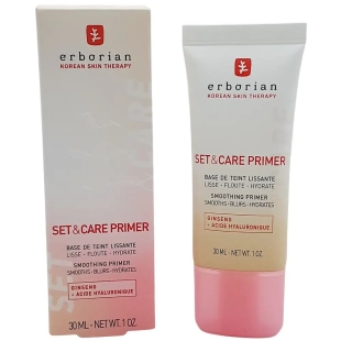 ERBORIAN - Set & Care Primer - 30 ml - Une base de teint qui lisse, floute, matifie et hydrate jusqu'à 8h.
