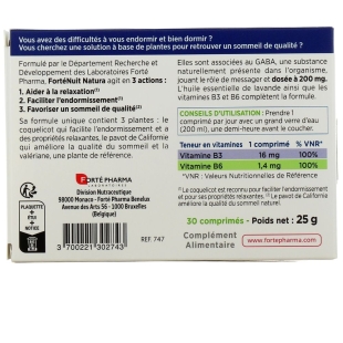 Forté Pharma - Forté Nuit Natura - 30 comprimés