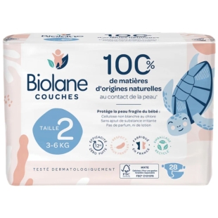 BIOLANE - Couches Ecologiques Taille 2 - 28 Couches