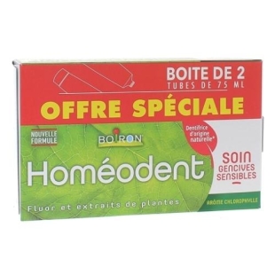 Homéodent Dentifrice Soin Gencives Sensibles 2x75 ml Boiron