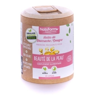Nat & Form Huiles de Bourrache Onagre 120 capsules