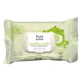 MKL Baby Green - Lingettes à l'Eau  - 60 Lingettes
