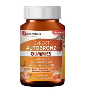 Forté Pharma - Expert Autobronz - Goût Multifruits - 60gommes