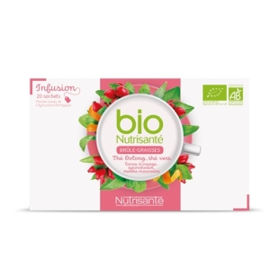 NUTRISANTE BIO Tisane - Infusion Brûle Graisses (20 sachets)