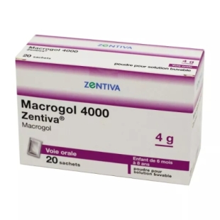 Zentiva Macrogol 4000 4 g Enfants - Goût Neutre 20 sachets
