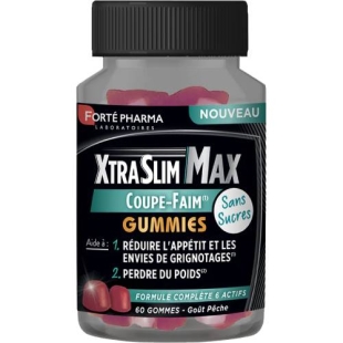 Forté Pharma - XtraSlim Max - Coupe-Faim Sans Sucre - 60gommes