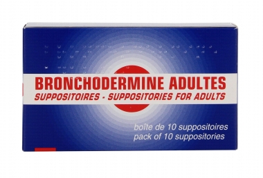 BRONCHODERMINE ADULTE (10 Suppositoires)