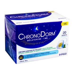 CHRONODORM TISANE Mélatonine 1 mg (20 sachets)