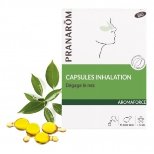 capsules inhalation huiles essentielles bio congestion nasale rhinite vapeur respiration