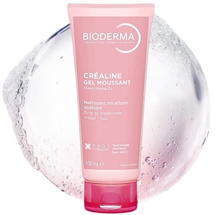 BIODERMA - Créaline Gel Moussant Nettoyant Micellaire Apaisant - 100 ml.