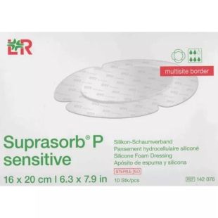Suprasorb P Pansements Hydrocellulaire siliconé - 16 x 20 cm 10 unités