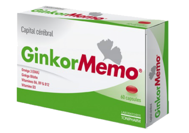 GINKOR MEMO Capital Cérébral 60 capsules 