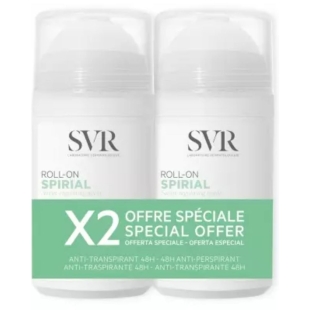 SVR SPIRIAL - Déodorant  Anti Transpirant - Roll On 2 X 50 ml