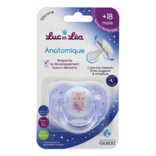 Luc et Léa Sucette Anatomique Spéciale Nuit +18 mois