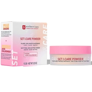 ERBORIAN - Set & Care Powder - 9,5 gr - Poudre libre fixatrice : Lisse, floute et matifie