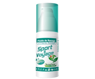 DERMOFLUIDE Fluide de Rasage Sport et Voyage à l'Aloe vera 30 ml