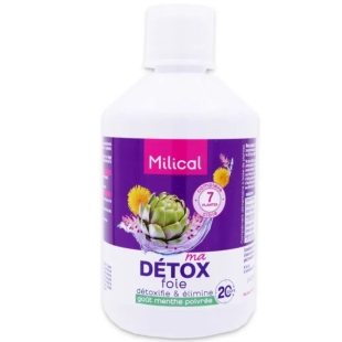 Milical Détox Foie - Goût Menthe Poivrée - Flacon 500ml