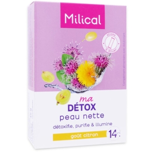 Milical Ma Détox Peau Nette - Goût Citron - 14 sticks