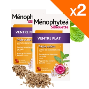 MENOPHYTEA Silhouette Ventre plat 45+ (LOT 2 x 30 comprimés) PROMO