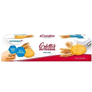 NUTRISENS - Galettes Hyperprotéinées Hypercaloriques Nature - 4 schts x 4 biscuits