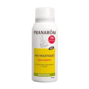 Spray répulsif moustiques bio pranarom citronnelle palmarosa lemongrass