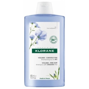 KLORANE Shampooing Volume Cheveux Fins au Lin Bio 400 ml