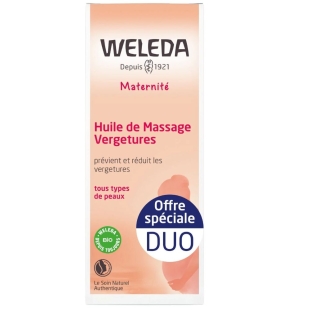 WELEDA Maternité - Huile de massage Vergetures - 2x100ml