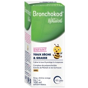 BRONCHOKOD - Sirop Enfant Toux Sèche et Grasse - 100 ml