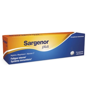 SARGENOR Plus Fatigue Intense & Système Immunitaire - 14 Comprimés Effervescents