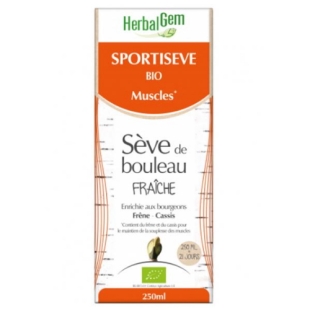 HERBALGEM SPORTISEVE Sirop Sève de Bouleau BIO Muscles (250ml)