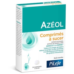 Pileje - Azéol Comprimés à sucer pour la Gorge - 30comprimés