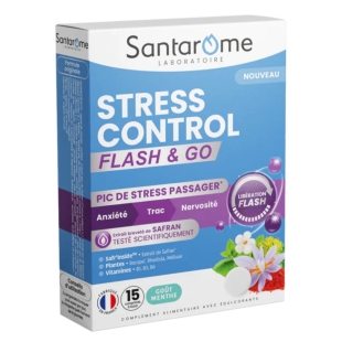 Santarome - Stress Control Flash & Go - 15 comprimés