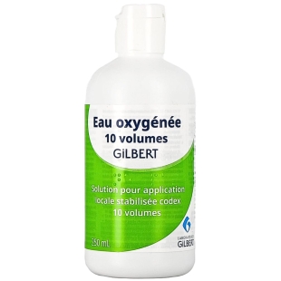GILBERT - Eau Oxygénée 10 Volumes - Antiseptique local pour usage externe. Flacon 250 ml