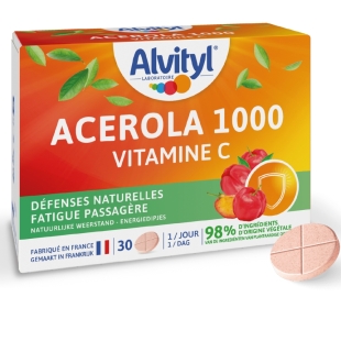 ALVITYL - Acérola 1000 vitamine C défenses naturelles - 30 comprimés