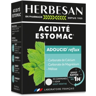 HERBESAN - Adoucid Reflux Acidité Estomac  - 30 Comprimés