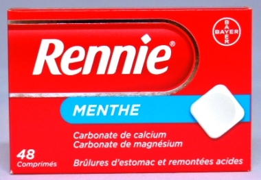 RENNIE MENTHE boite de 48 comprimés