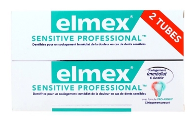 ELMEX SENSITIVE PROFESSIONAL Dentifrice Lot de 2 tubes de 75 ml - PROMO