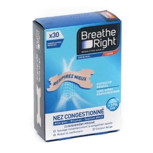 Breathe Right Nez Congestionné Bandelettes Nasales - 2 formats