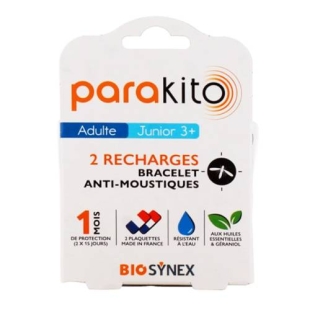 Parakito - Recharges bracelet anti-moustiques - 2 Recharges