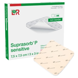 LOHMANN ET RAUSHER - Pansement Hydrocellulaire sans bord auto-fixant - Suprasorb P Sensitive Non-border