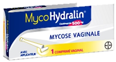 MYCOHYDRALIN 500mg 1 comprimé vaginal avec applicateur