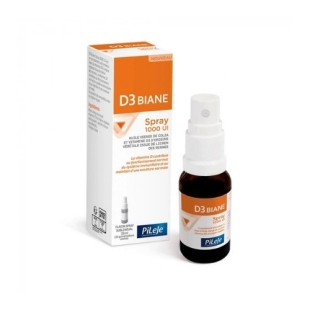 D3 Biane Spray 1000 UI Huile de Colza et Vitamine D3 PileJe (20 ml)